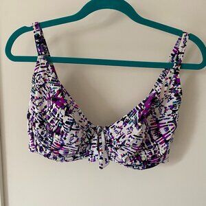 Pour Moi Colorful Bikini Top UK 36G/US 36I